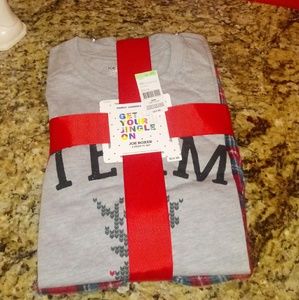 Men's Joe Boxer 2 Piece "Team Santa" PJ Set